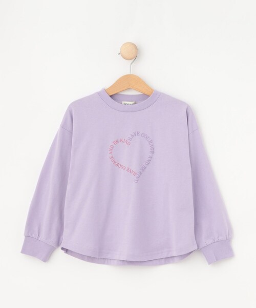 SHOO・LA・RUE(シューラルー)の「【100-150cm/洗える/姉妹リンク可】GIRLS プリントアソートロンT(Tシャツ/カットソー・キッズ・オフホワイト/ブラック/サックスブルー/ピンク/パープル・10/11/12/13/14/15 )」の6枚目の写真