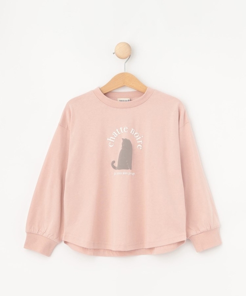 SHOO・LA・RUE(シューラルー)の「【100-150cm/洗える/姉妹リンク可】GIRLS プリントアソートロンT(Tシャツ/カットソー・キッズ・オフホワイト/ブラック/サックスブルー/ピンク/パープル・10/11/12/13/14/15 )」の18枚目の写真