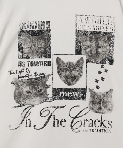 PBLIM(ページボーイリム)の「【UNISEX】キュートキャットロンT(Tシャツ/カットソー・レディース・ブラック/ホワイト・MEDIUM/LARGE)」の10枚目の写真