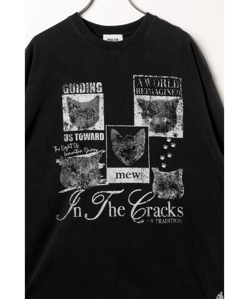 PBLIM(ページボーイリム)の「【UNISEX】キュートキャットロンT(Tシャツ/カットソー・レディース・ブラック/ホワイト・MEDIUM/LARGE)」の12枚目の写真