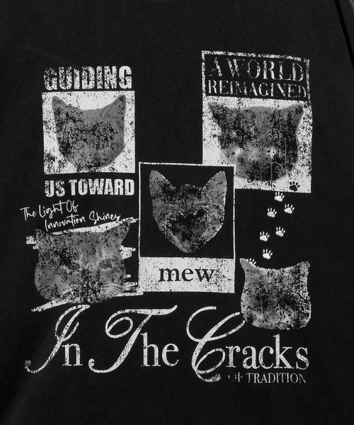 PBLIM(ページボーイリム)の「【UNISEX】キュートキャットロンT(Tシャツ/カットソー・レディース・ブラック/ホワイト・MEDIUM/LARGE)」の13枚目の写真