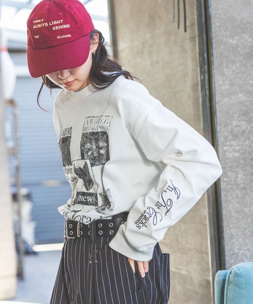 punk 平成ギャル パイソン柄ロンT