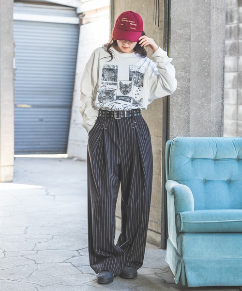 PBLIM(ページボーイリム)の「【UNISEX】キュートキャットロンT(Tシャツ/カットソー・レディース・ブラック/ホワイト・MEDIUM/LARGE)」の14枚目の写真