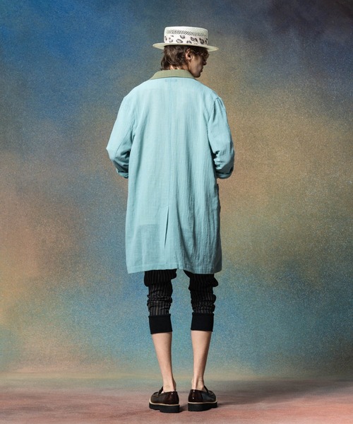 glamb（グラム）の「Sheer Long Shirt / シアーロングシャツ（シャツ/ブラウス・メンズ・ブラック/ブルー・S/M/L）」の9枚目の写真