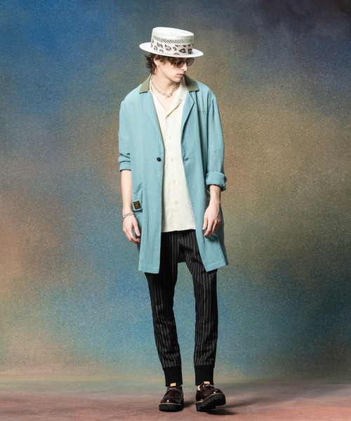 glamb（グラム）の「Sheer Long Shirt / シアーロングシャツ（シャツ/ブラウス・メンズ・ブラック/ブルー・S/M/L）」の7枚目の写真