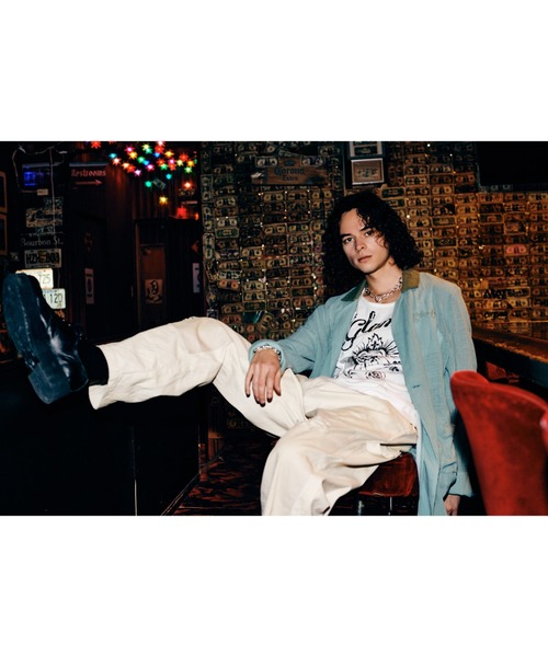 glamb（グラム）の「Sheer Long Shirt / シアーロングシャツ（シャツ/ブラウス・メンズ・ブラック/ブルー・S/M/L）」の14枚目の写真