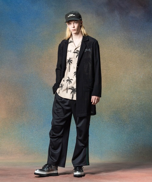 glamb（グラム）の「Sheer Long Shirt / シアーロングシャツ（シャツ/ブラウス・メンズ・ブラック/ブルー・S/M/L）」の3枚目の写真