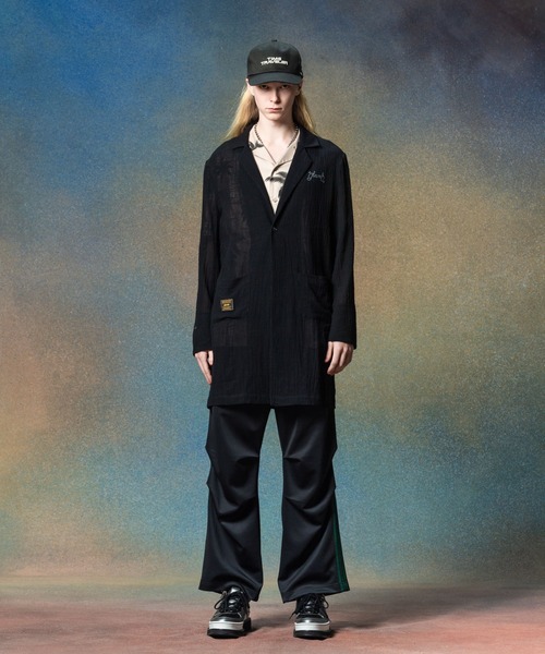 glamb（グラム）の「Sheer Long Shirt / シアーロングシャツ（シャツ/ブラウス・メンズ・ブラック/ブルー・S/M/L）」の4枚目の写真