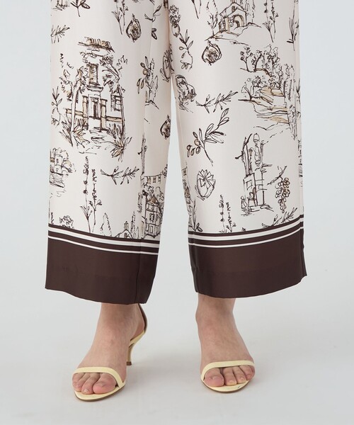 トゥモローランドコレクション　サンジェルマンプリントパンツ TOMORROWLAND collection 【TOMORROWLAND collection