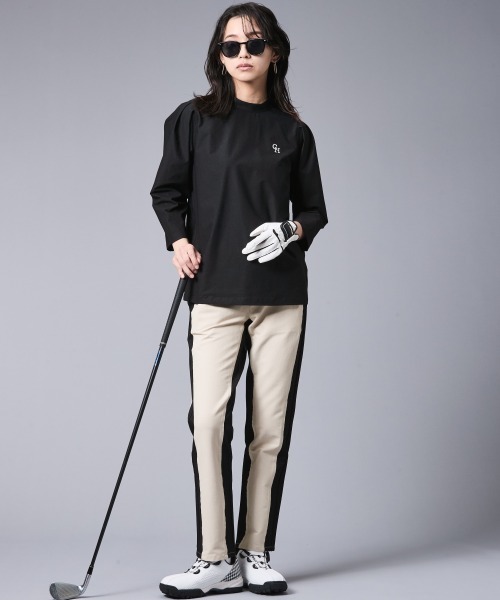 CHIC STYLE(シックスタイル)の「配色切替スリムパンツ<大きいサイズ有>シックスタイルゴルフ(その他パンツ・レディース・ベージュ系/グレー系・5L/4L/3L/LL/L/M)」の3枚目の写真