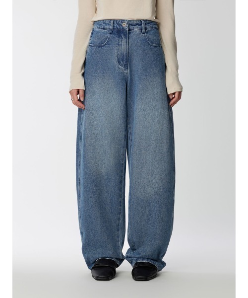 パンツ Studio Doe Washed H-Shape Denim Pants Studio Doe（スタジオドー）の「Studio Doe Washed H-Shape