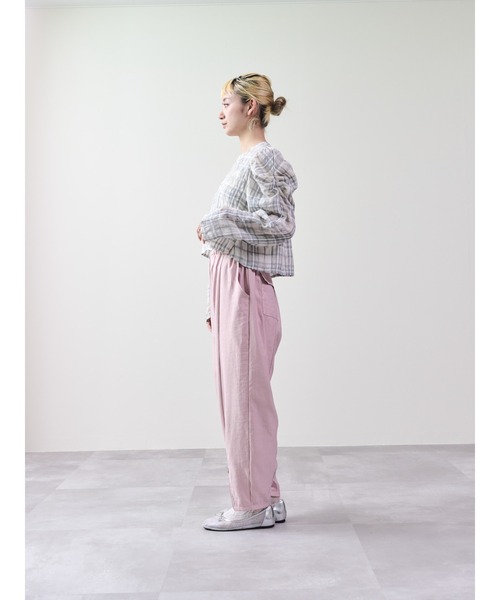 DOLLUPOOPS(ドールアップウップス)の「ヘムジップコクーンパンツ(その他パンツ・レディース・ピンク/ブラック・38)」の9枚目の写真