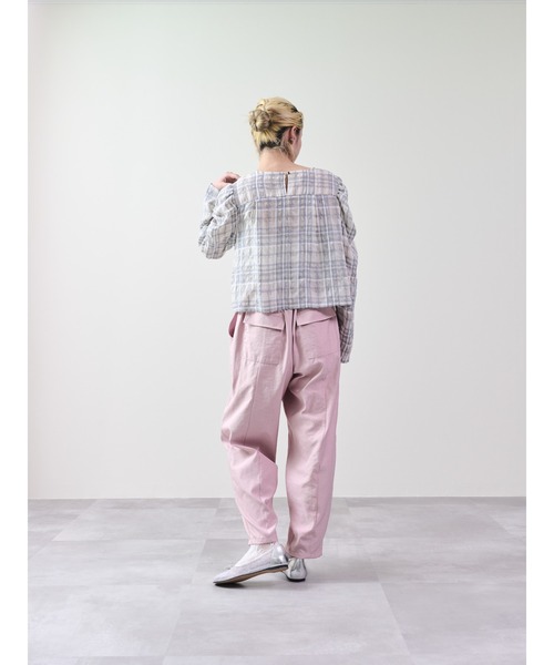 DOLLUPOOPS(ドールアップウップス)の「ヘムジップコクーンパンツ(その他パンツ・レディース・ピンク/ブラック・38)」の10枚目の写真