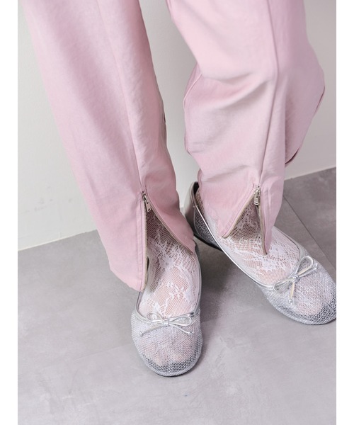 DOLLUPOOPS(ドールアップウップス)の「ヘムジップコクーンパンツ(その他パンツ・レディース・ピンク/ブラック・38)」の6枚目の写真