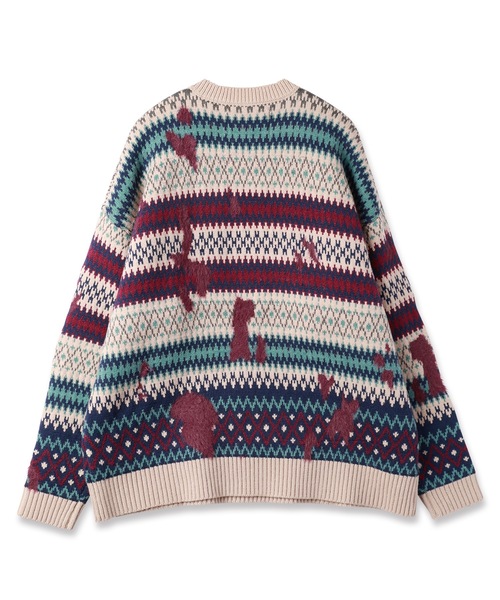 amok(アモク)の「NORDIC SWITCHING KNIT(ニット/セーター・メンズ・ベージュ/ブラック・S/M)」の5枚目の写真