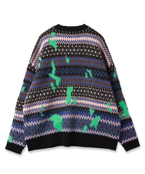 amok(アモク)の「NORDIC SWITCHING KNIT(ニット/セーター・メンズ・ベージュ/ブラック・S/M)」の7枚目の写真