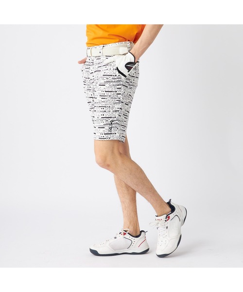 FILA GOLF（フィラゴルフ ）の「FILA GOLF/フィラ ゴルフ ゴルフウェア 接触冷感 ストレッチ ショートパンツ ハーフパンツ（その他パンツ・メンズ・ブラック/ホワイト・78/82/86/90/94）」の3枚目の写真