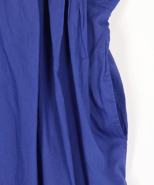 Grand PARK（グランドパーク）の「コットンボイル　カフタン風ワンピース（ワンピース・レディース・ネイビー/ブルー/ブラウン・FREE）」の8枚目の写真