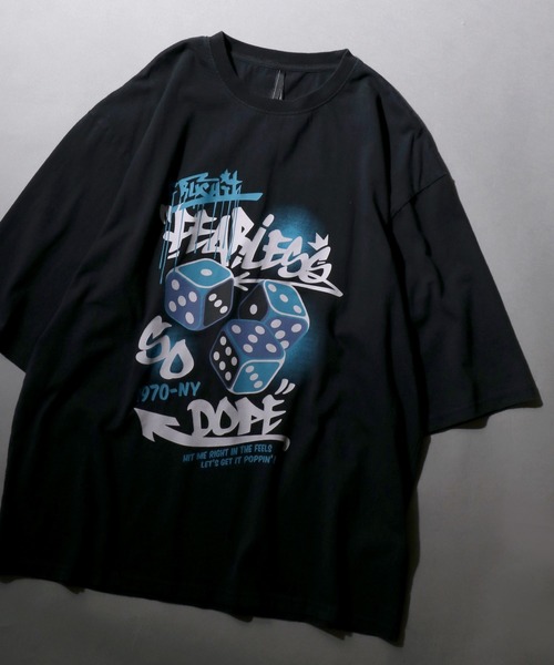 SITRY(シトリー)の「Pigment Graphic T-Shirt/ピグメント加工 ヴィンテージライク ロックプリント オーバーサイズ 半袖Tシャツ レディース メンズ(Tシャツ/カットソー・メンズ・ブラック系2/ブラック系4/ブラック系5/ブラック系6/ブラック系7/ブラック系8/ブラック系9/ブラック系1/ブラック系3/ブラック系・M/L/XL)」の9枚目の写真