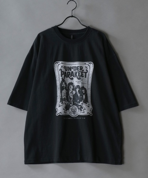 SITRY(シトリー)の「Pigment Graphic T-Shirt/ピグメント加工 ヴィンテージライク ロックプリント オーバーサイズ 半袖Tシャツ レディース メンズ(Tシャツ/カットソー・メンズ・ブラック系2/ブラック系4/ブラック系5/ブラック系6/ブラック系7/ブラック系8/ブラック系9/ブラック系1/ブラック系3/ブラック系・M/L/XL)」の15枚目の写真