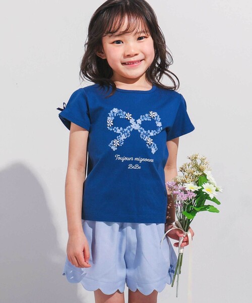 タグ付き MILK カットソー Tシャツ 星柄 半袖 リボン タグ付き MILK カットソー Tシャツ 星柄 半袖 リボン