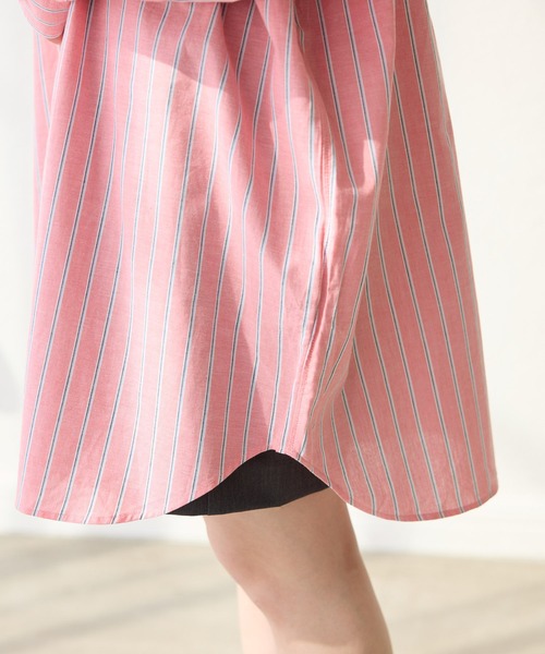 ROPE' PICNIC（ロペピクニック）の「【BEVERLY HILLS POLO CLUB/ビバリーヒルズポロクラブ】BIGシャツ（シャツ/ブラウス・レディース・ライトグレー/レッド系その他/ブルー系その他5/サックスブルー/ダークグリーン・38）」の11枚目の写真