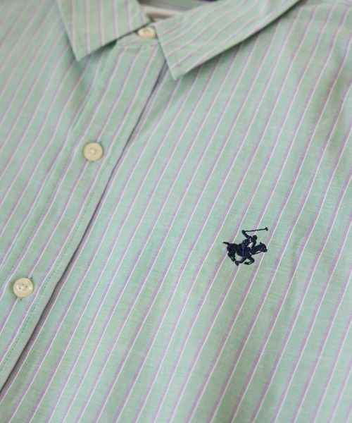 ROPE' PICNIC（ロペピクニック）の「【BEVERLY HILLS POLO CLUB/ビバリーヒルズポロクラブ】BIGシャツ（シャツ/ブラウス・レディース・ライトグレー/レッド系その他/ブルー系その他5/サックスブルー/ダークグリーン・38）」の15枚目の写真