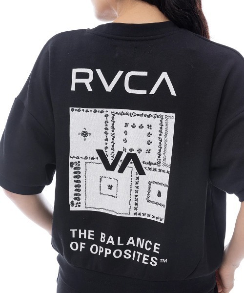 RVCA(ルーカ)の「RVCA レディース BANDANA VA BOX SWEAT SS トレーナー 【2025年春夏モデル】/ルーカセットアップ対応バックプリント半袖スウェットトレーナー(スウェット・レディース・グレー/ブラック/ホワイト・MEDIUM/SMALL)」の10枚目の写真