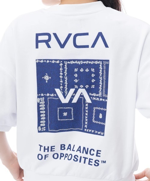 RVCA(ルーカ)の「RVCA レディース BANDANA VA BOX SWEAT SS トレーナー 【2025年春夏モデル】/ルーカセットアップ対応バックプリント半袖スウェットトレーナー(スウェット・レディース・グレー/ブラック/ホワイト・MEDIUM/SMALL)」の15枚目の写真