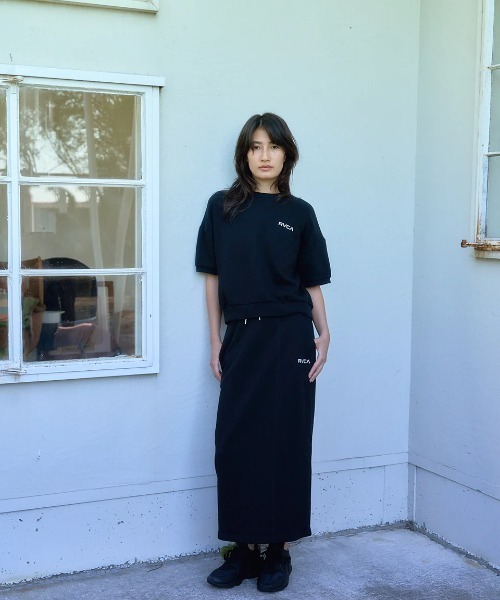 RVCA(ルーカ)の「RVCA レディース BANDANA VA BOX SWEAT SS トレーナー 【2025年春夏モデル】/ルーカセットアップ対応バックプリント半袖スウェットトレーナー(スウェット・レディース・グレー/ブラック/ホワイト・MEDIUM/SMALL)」の7枚目の写真