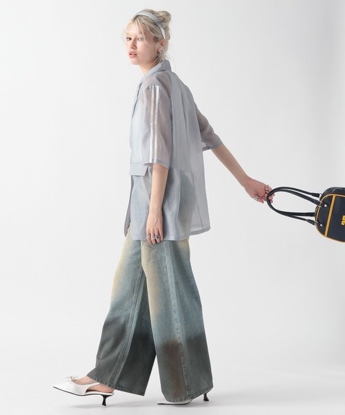 FOREVER 21(フォーエバー トゥエンティーワン)の「【2025SS】半袖シアーラインジャケット(テーラードジャケット・レディース・グレー/ブラック・FREE)」の16枚目の写真