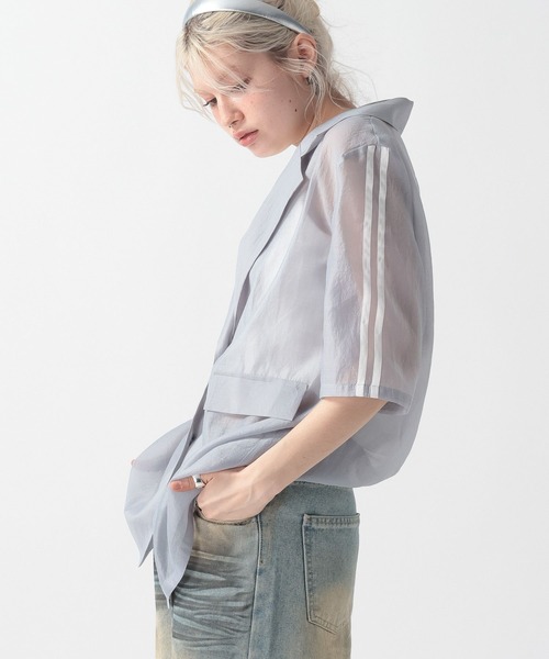 FOREVER 21(フォーエバー トゥエンティーワン)の「【2025SS】半袖シアーラインジャケット(テーラードジャケット・レディース・グレー/ブラック・FREE)」の18枚目の写真