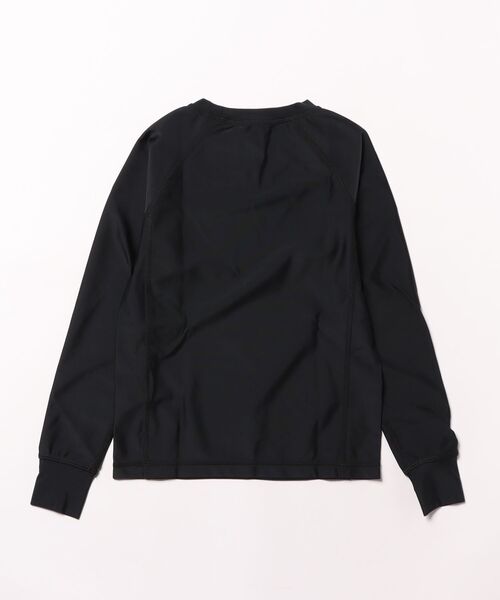 ROXY（ロキシー）の「MINI RASHIE L/S /ロキシーキッズUVケア長袖ラッシュガード（水着）（ラッシュガード・キッズ・ブラック/ホワイト/ターコイズブルー・120/130/140/150/110）」の6枚目の写真