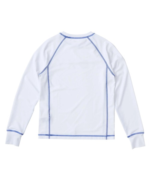 ROXY（ロキシー）の「MINI RASHIE L/S /ロキシーキッズUVケア長袖ラッシュガード（水着）（ラッシュガード・キッズ・ブラック/ホワイト/ターコイズブルー・120/130/140/150/110）」の4枚目の写真