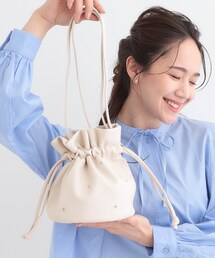 SHOO・LA・RUE | キラキラパーツ付き巾着ショルダーバッグ(ショルダーバッグ)