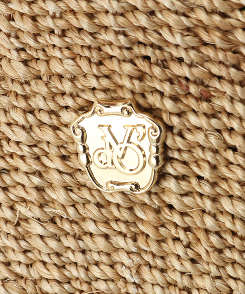 La TOTALITE（ラトータリテ）の「【VIOLAd’ORO/ヴィオラドーロ】アバカ*レザーカゴBAG（かごバッグ・レディース・アイボリー/ブラック・FREE）」の10枚目の写真