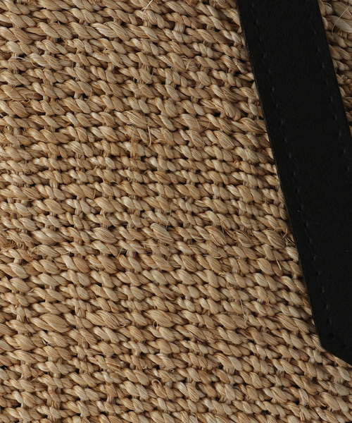 La TOTALITE（ラトータリテ）の「【VIOLAd’ORO/ヴィオラドーロ】アバカ*レザーカゴBAG（かごバッグ・レディース・アイボリー/ブラック・FREE）」の12枚目の写真