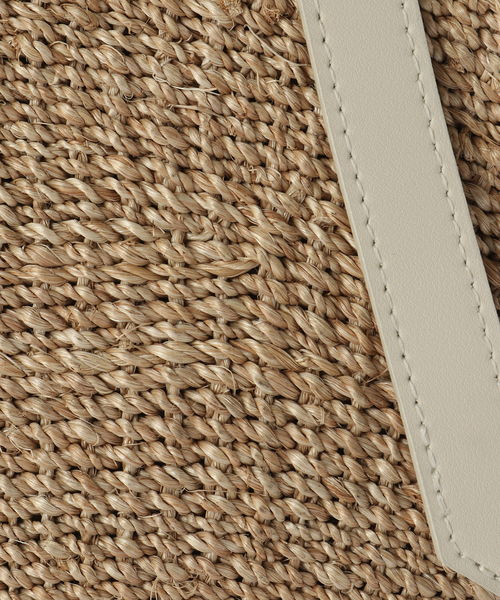 La TOTALITE（ラトータリテ）の「【VIOLAd’ORO/ヴィオラドーロ】アバカ*レザーカゴBAG（かごバッグ・レディース・アイボリー/ブラック・FREE）」の14枚目の写真