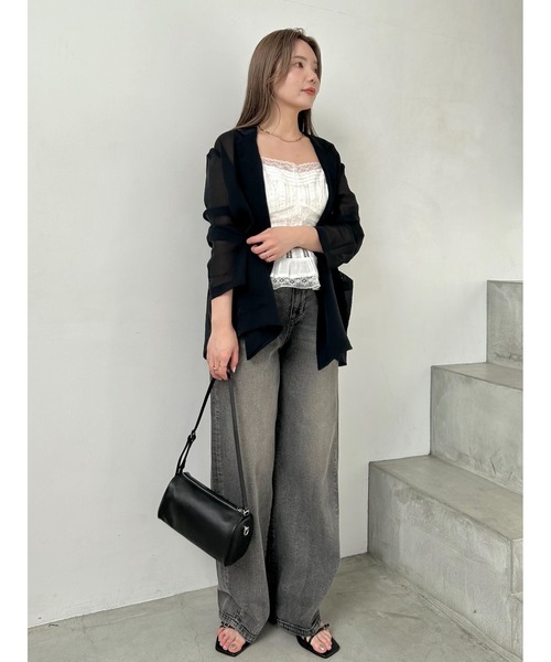 ハイウエストワイドデニムパンツ FRAY I.D ハイウエストワイドデニムパンツ(ロングパンツ)｜パンツ｜FRAY