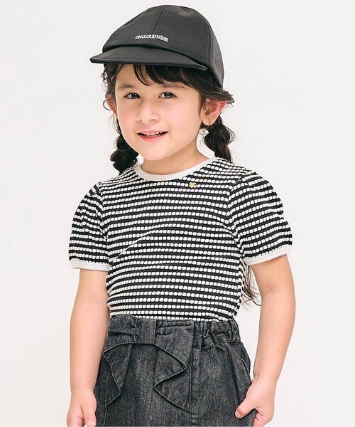 apres les cours（アプレレクール）の「【ジュニア対応】バックリボン・袖リボン半袖Tシャツ（Tシャツ/カットソー・キッズ・ブラック/ブルー/その他2/ピンク/レッド・80/90/100/110/120/130/140）」の5枚目の写真