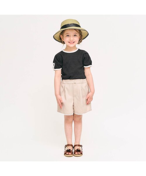 apres les cours（アプレレクール）の「【ジュニア対応】バックリボン・袖リボン半袖Tシャツ（Tシャツ/カットソー・キッズ・ブラック/ブルー/その他2/ピンク/レッド・80/90/100/110/120/130/140）」の6枚目の写真