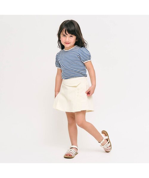 apres les cours（アプレレクール）の「【ジュニア対応】バックリボン・袖リボン半袖Tシャツ（Tシャツ/カットソー・キッズ・ブラック/ブルー/その他2/ピンク/レッド・80/90/100/110/120/130/140）」の8枚目の写真