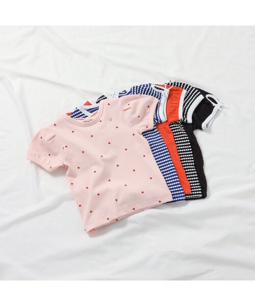 apres les cours（アプレレクール）の「【ジュニア対応】バックリボン・袖リボン半袖Tシャツ（Tシャツ/カットソー・キッズ・ブラック/ブルー/その他2/ピンク/レッド・80/90/100/110/120/130/140）」の16枚目の写真