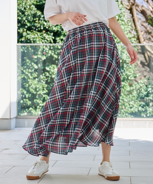 Arnold Palmer（アーノルドパーマー）の「ガーゼ ギャザースカート（スカート・レディース・ライトブルー/グリーン/ベージュ/ネイビー/オレンジ・L/M/S）」の18枚目の写真