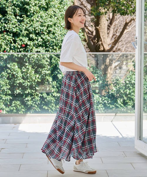 Arnold Palmer（アーノルドパーマー）の「ガーゼ ギャザースカート（スカート・レディース・ライトブルー/グリーン/ベージュ/ネイビー/オレンジ・L/M/S）」の20枚目の写真