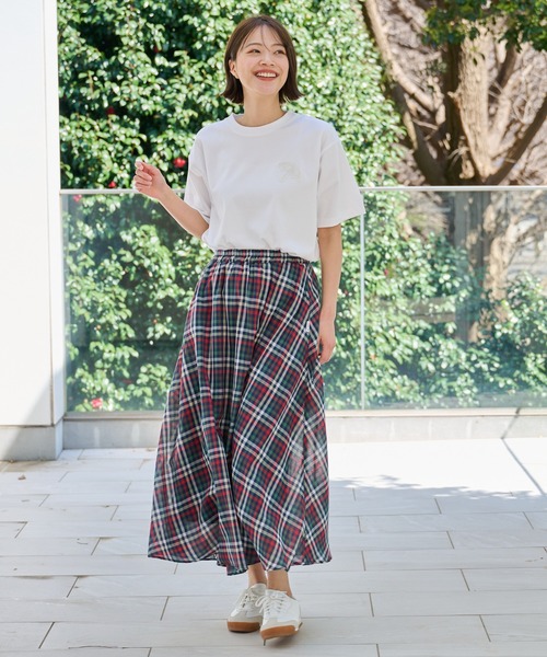 Arnold Palmer（アーノルドパーマー）の「ガーゼ ギャザースカート（スカート・レディース・ライトブルー/グリーン/ベージュ/ネイビー/オレンジ・L/M/S）」の19枚目の写真