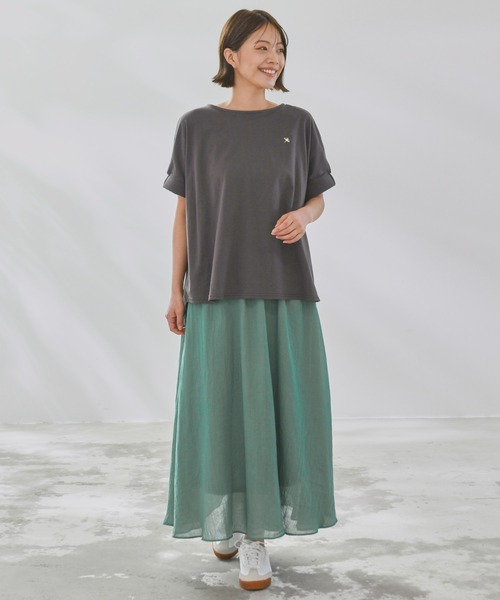 Arnold Palmer（アーノルドパーマー）の「ガーゼ ギャザースカート（スカート・レディース・ライトブルー/グリーン/ベージュ/ネイビー/オレンジ・L/M/S）」の11枚目の写真