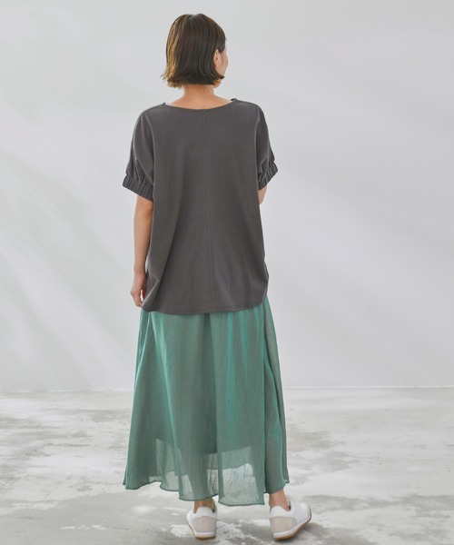 Arnold Palmer（アーノルドパーマー）の「ガーゼ ギャザースカート（スカート・レディース・ライトブルー/グリーン/ベージュ/ネイビー/オレンジ・L/M/S）」の14枚目の写真