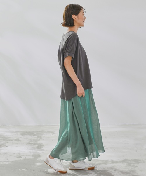 Arnold Palmer（アーノルドパーマー）の「ガーゼ ギャザースカート（スカート・レディース・ライトブルー/グリーン/ベージュ/ネイビー/オレンジ・L/M/S）」の13枚目の写真