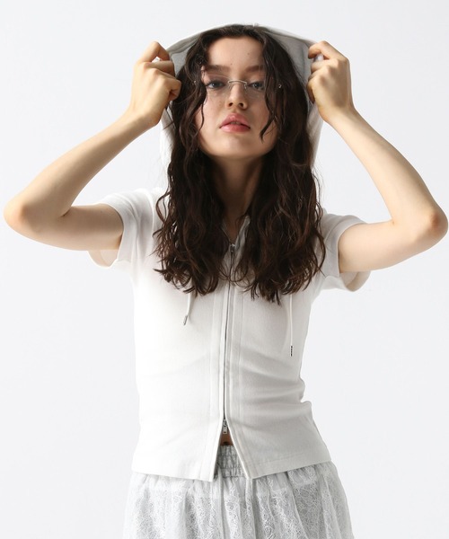 FOREVER 21（フォーエバー トゥエンティーワン）の「【2025SS】ダブルZIPフーディー（パーカー・レディース・ブラック/ナチュラル/ブルー・FREE）」の20枚目の写真